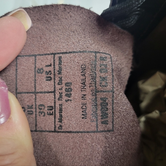 Sale DOC MARTENS DR GENUINE LEATHER OXBLOOD LIKE NEW SIZE 39 8 US - Picture 10 of 11